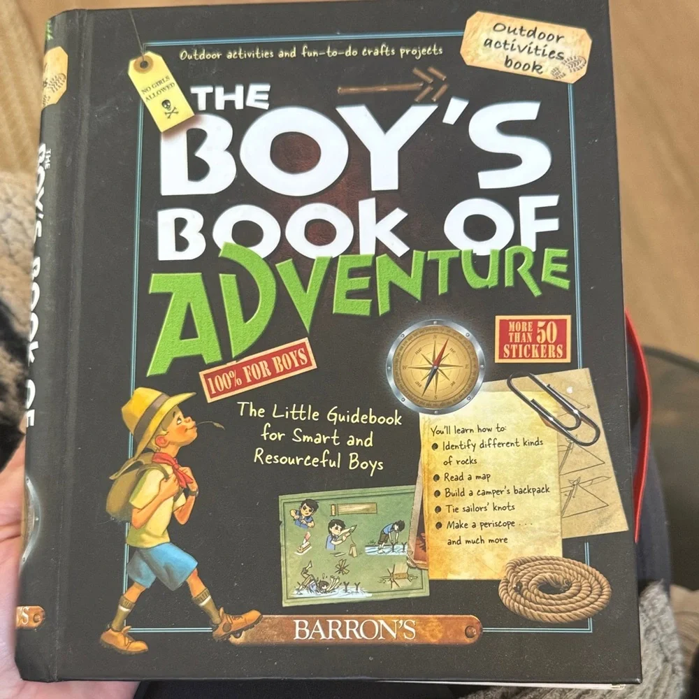 The Boy's Book of Adventure Brand New 2 pages of stickers